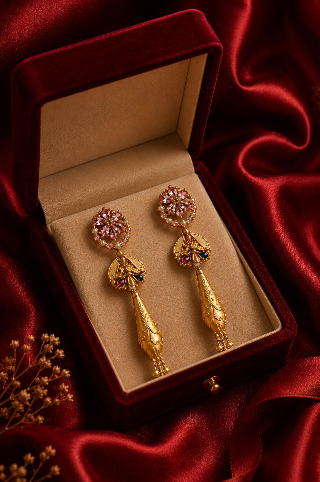 Maniramji gold earrings