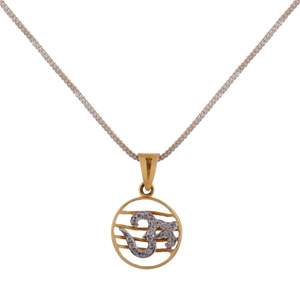 Om pendant with CZ - FCP33
