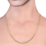 Glossy Box Flat Links Gold Chain - CH3413 - Image 2