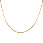 Glossy Box Flat Links Gold Chain - CH3413 - Image 3
