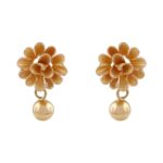 22kt Gold Floral Design Earrings -TP12703