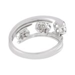 Glossy Glittering Pressure Set Curve Cluster Diamond Ring - DR108 - Image 5