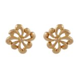 Floral Design Gold Earring For Women-TP9645
