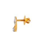Glittering Channel Set Baguette With Prong Set Round Diamond Earring - DTP201 - Image 3