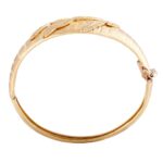 Glossy Brush Polish Cluster CZ Gold Bracelet - FBR36 - Image 4