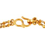 Glossy Diamond Cut Gold Bead Bracelet - BBR17 - Image 4