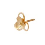 Glossy Finish Floral Gold Earring-TP12536 - Image 3