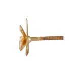 Glossy Finish Floral Gold Earring-TP12536 - Image 2