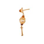 Glossy Multicolour Enamel Drop Gold Ball Earring - TP9277 - Image 2
