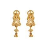Tradition Design Gold Beads Embossed Earring - TP7993