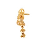 Tradition Design Gold Beads Embossed Earring - TP7993 - Image 4
