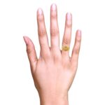 Glossy Spiral Embossed Beads Gold Ring - LR4620 - Image 5