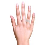 Glossy Glittering Pressure Set Curve Cluster Diamond Ring - DR108 - Image 2