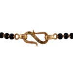 Matte Palm Tree Design Multicolour Enamel Embossed Gold Beads Mangalsutra - MS1070 - Image 3