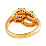 Glittering Channel Pave Set Baguette With Round Cluster Diamond Ring - DR204 - Image 5