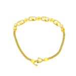 Elegant yellow gold 22k link bracelet- BRB0014