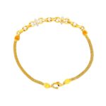 Elegant yellow gold 22k link bracelet- BRB0018