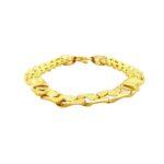 Elegant glossy finish 22k yellow gold link bracelet- BRB0045