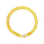 22K yellow gold link bracelets for men- BRB0062