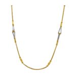 Traditional Textured Yellow Gold 22kt Chain- CHA0541