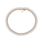 Sparkling rose gold 18k Diamond tennis bracelet- DBG0011