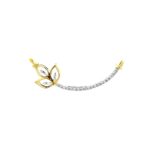 Elegant Leaf Yellow Gold 18kt Diamond Tanmaniya- DDM0004