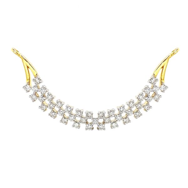 Sparkling Cutout Yellow Gold 18kt Diamond Tanmaniya- DPT0010