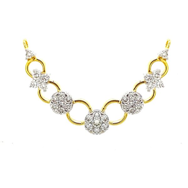 Sparkling Yellow Gold 18kt Diamond Tanmaniya- DPT0018