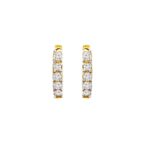 Dazzling daily wear 22kt yellow gold Cz bali earrings- FBL0019