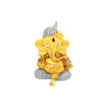 Religious lord ganesha yelow gold 22kt Cz pendant- FCPT0082