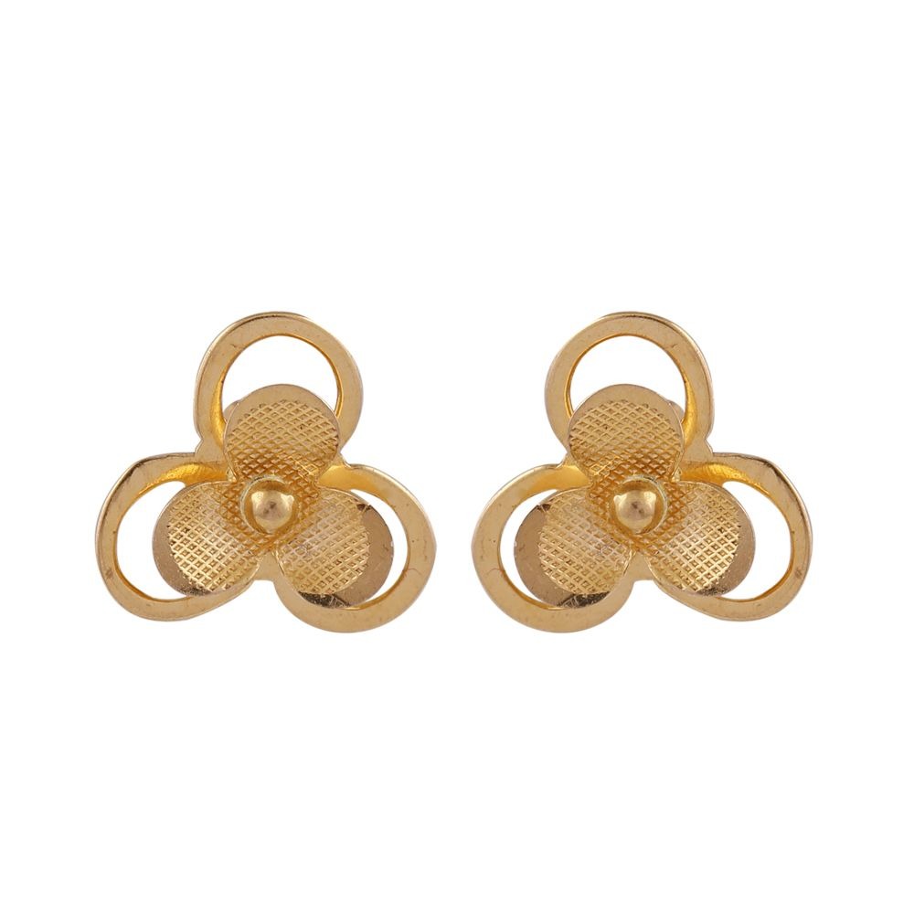 Glossy-Finish-Floral-Gold-Earring-1-min