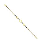 Ceremonial fancy yellow gold 22k mangalsutra Bracelet- MNS0004