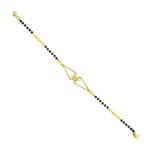 Pretty butterfly yellow gold 22k Mangalsutra Bracelet- MNS0005