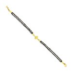 Traditional Fancy yellow gold 22k Mangalsutra Bracelet- MNS0006
