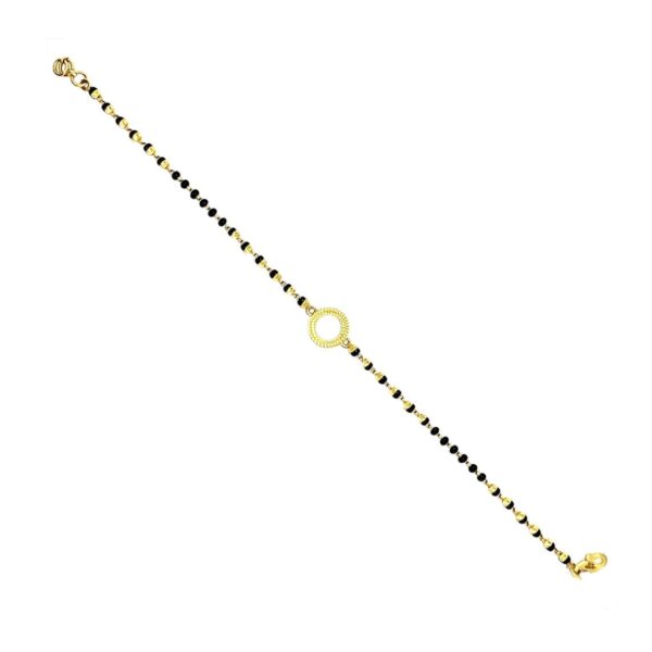 Unique fancy yellow gold 22k Mangalsutra bracelet- MNS0007