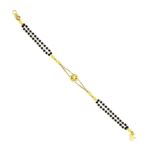Fancy yellow gold 22kt Mnagalsutra bracelet- MNS0011