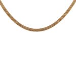 Glossy Finish Flat Links Gold Chain - CH3420