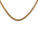 Glossy Finish Flat Links Gold Chain - CH3337