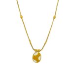 Stunning yellow gold 22kt chain pendant- CHA0367